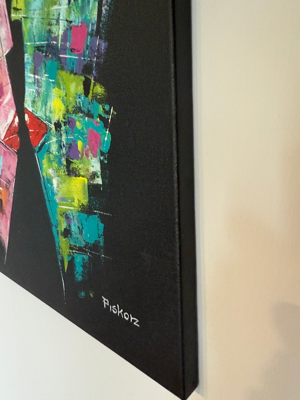 Original Gemälde „Look“ – Piotr Piskorz, Acryl auf Leinwand 70×50 cm,