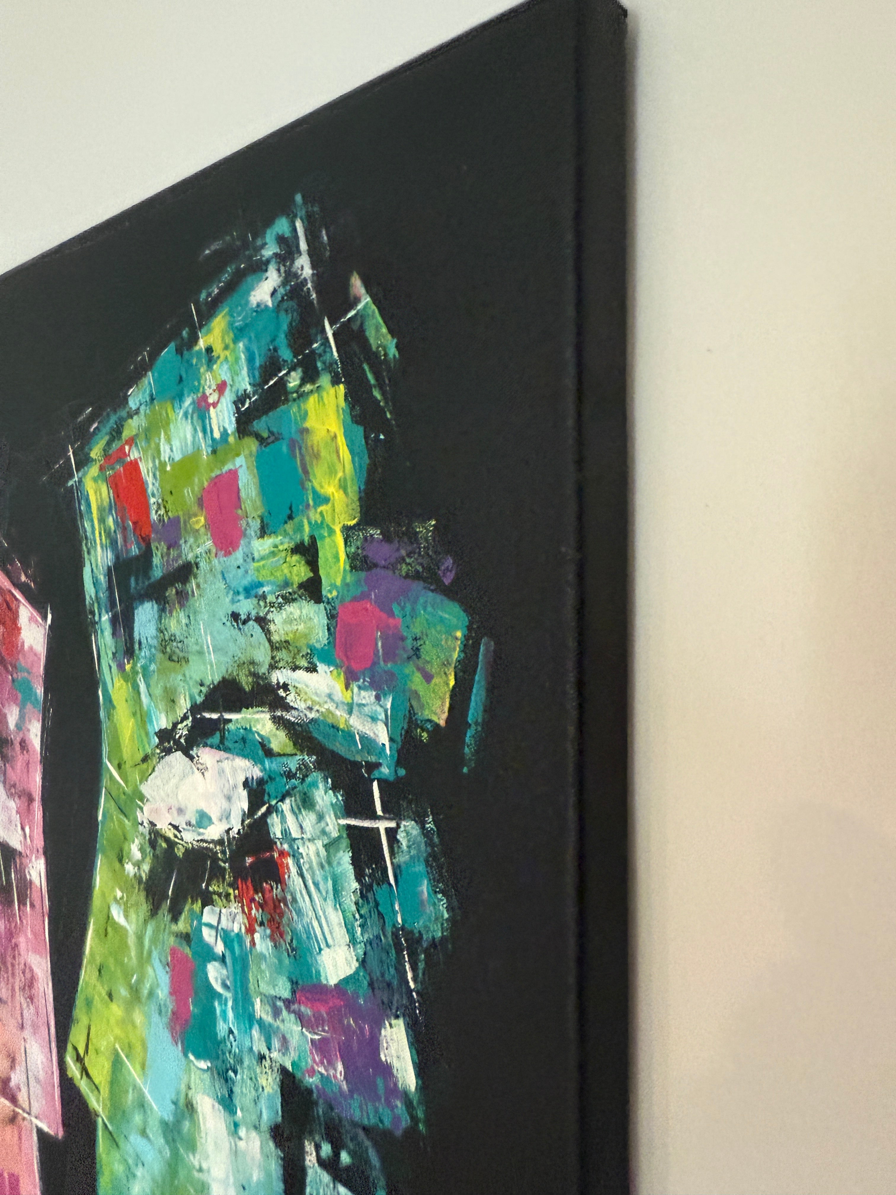 Original Gemälde „Look“ – Piotr Piskorz, Acryl auf Leinwand 70×50 cm,