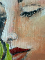 Original Acrylgemälde – Teresa Kluszczynska „Na ławeczce“ – 60×60 cm