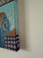 Original Acrylgemälde – Teresa Kluszczynska „Na ławeczce“ – 60×60 cm