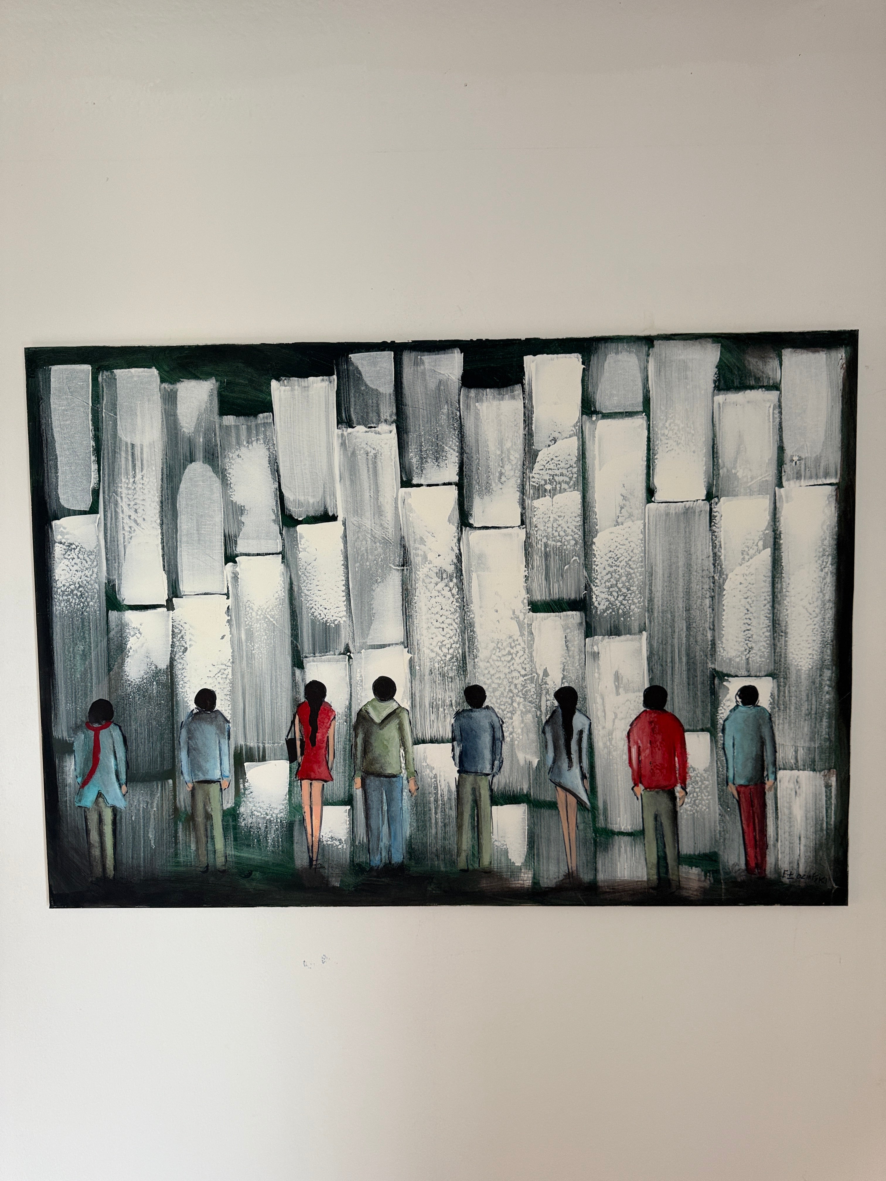 Original Ölgemälde Filip Łoziński – „Another Brick in the Wall- 100×70 cm Zweitbild