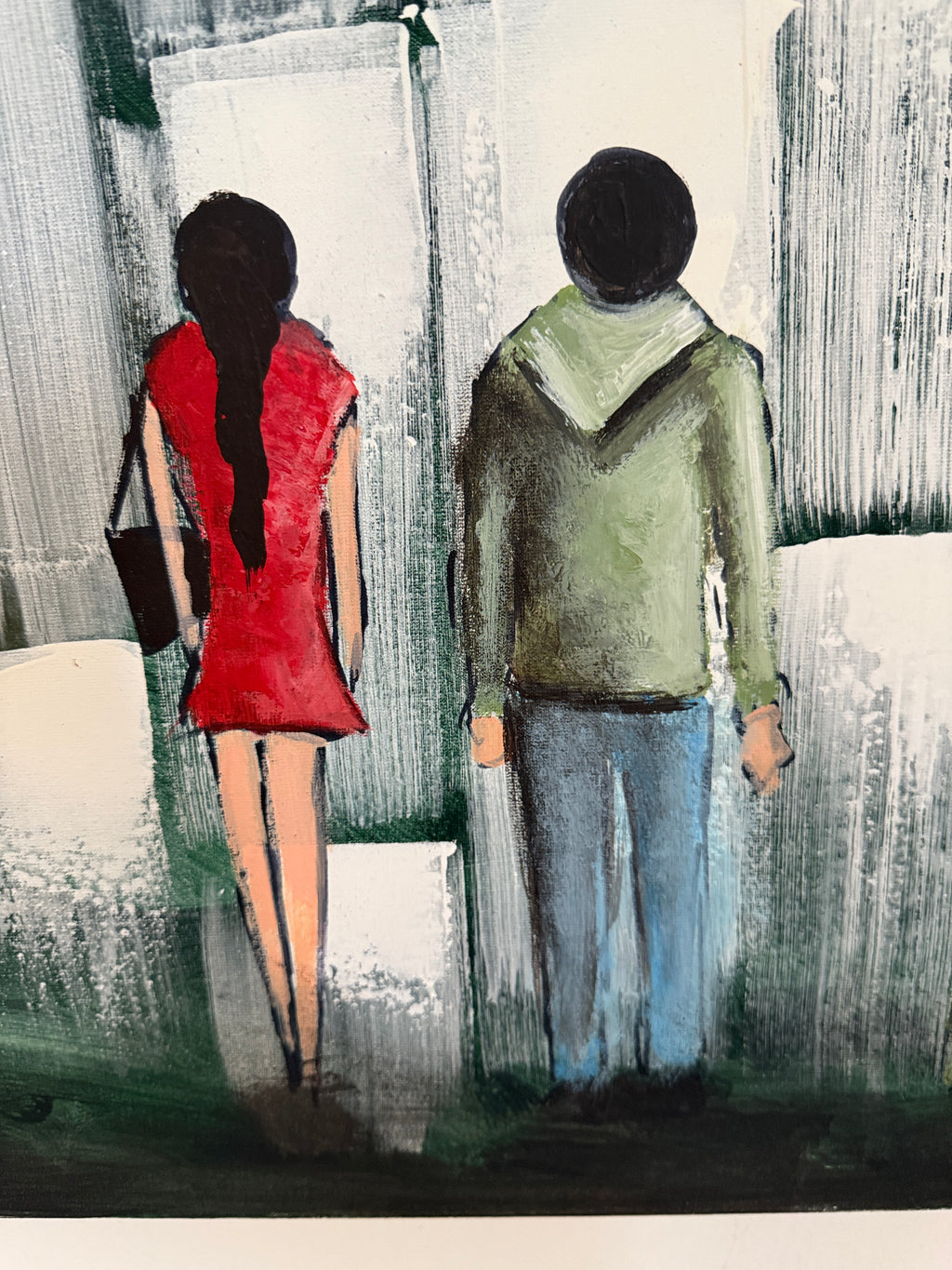 Original Ölgemälde Filip Łoziński – „Another Brick in the Wall- 100×70 cm