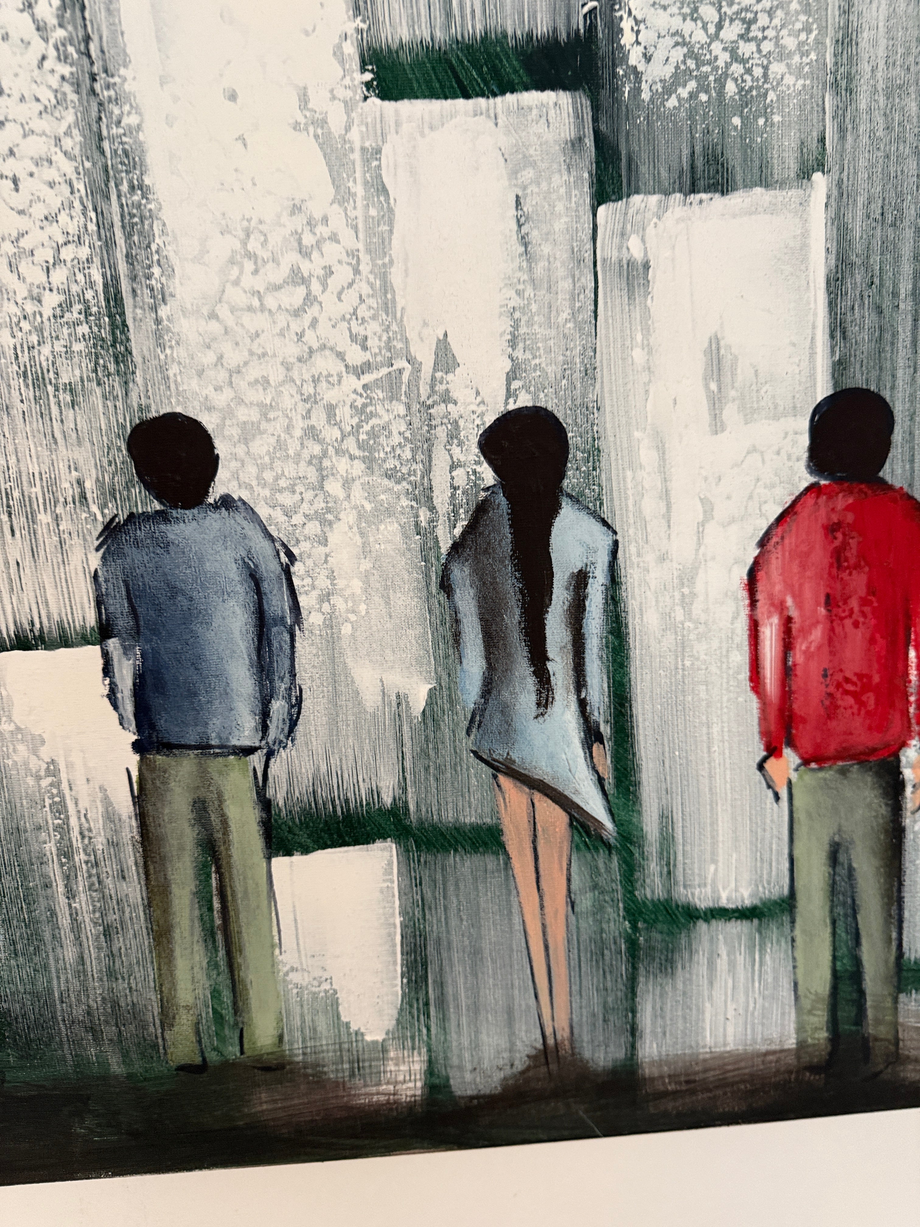 Original Ölgemälde Filip Łoziński – „Another Brick in the Wall- 100×70 cm