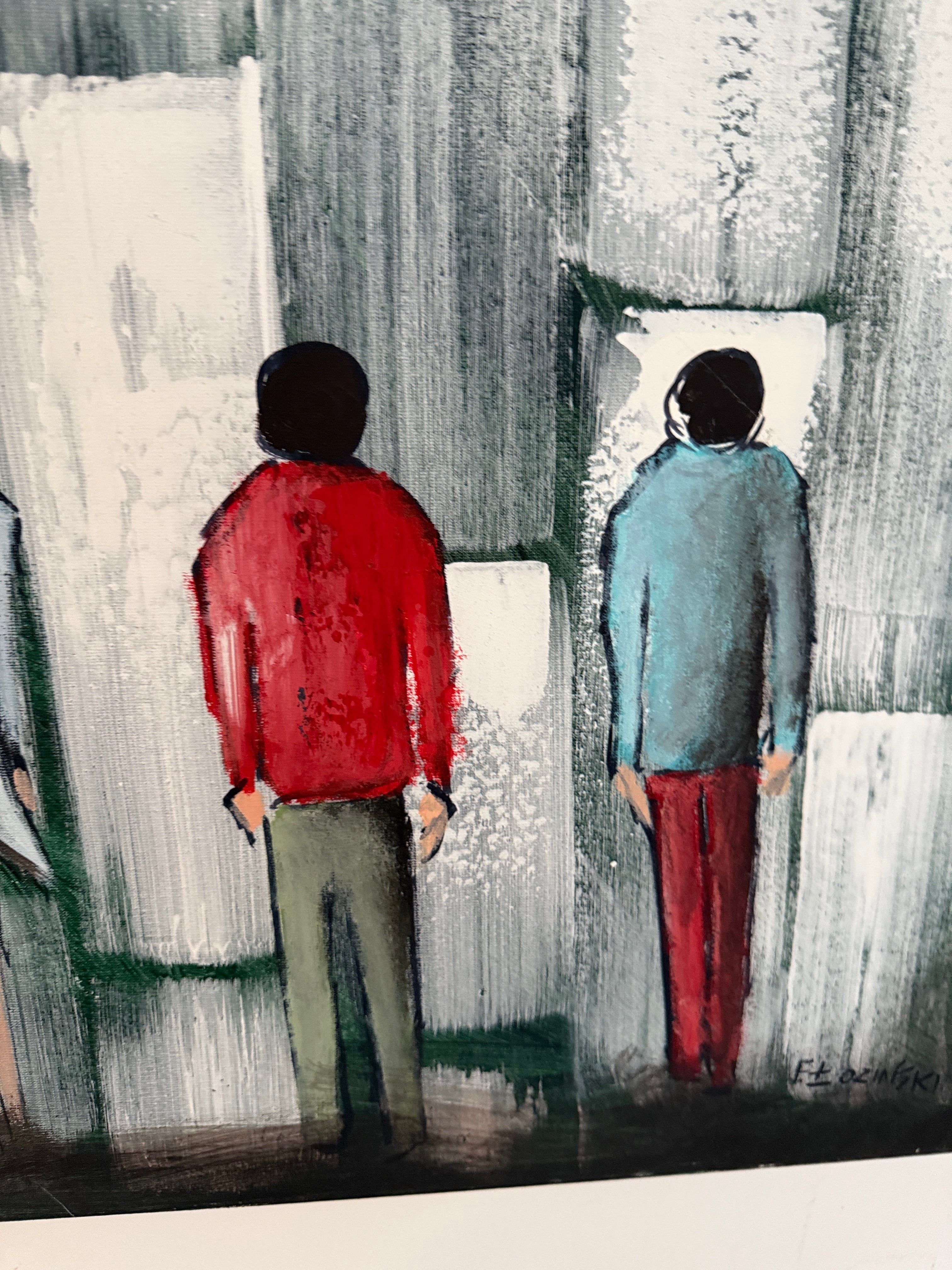 Original Ölgemälde Filip Łoziński – „Another Brick in the Wall- 100×70 cm