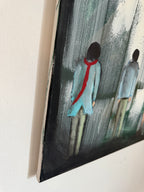 Original Ölgemälde Filip Łoziński – „Another Brick in the Wall- 100×70 cm