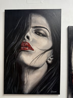 Elegant Portrait “Proud” – Original Ölbild auf Leinwand 60×40 cm, signiert