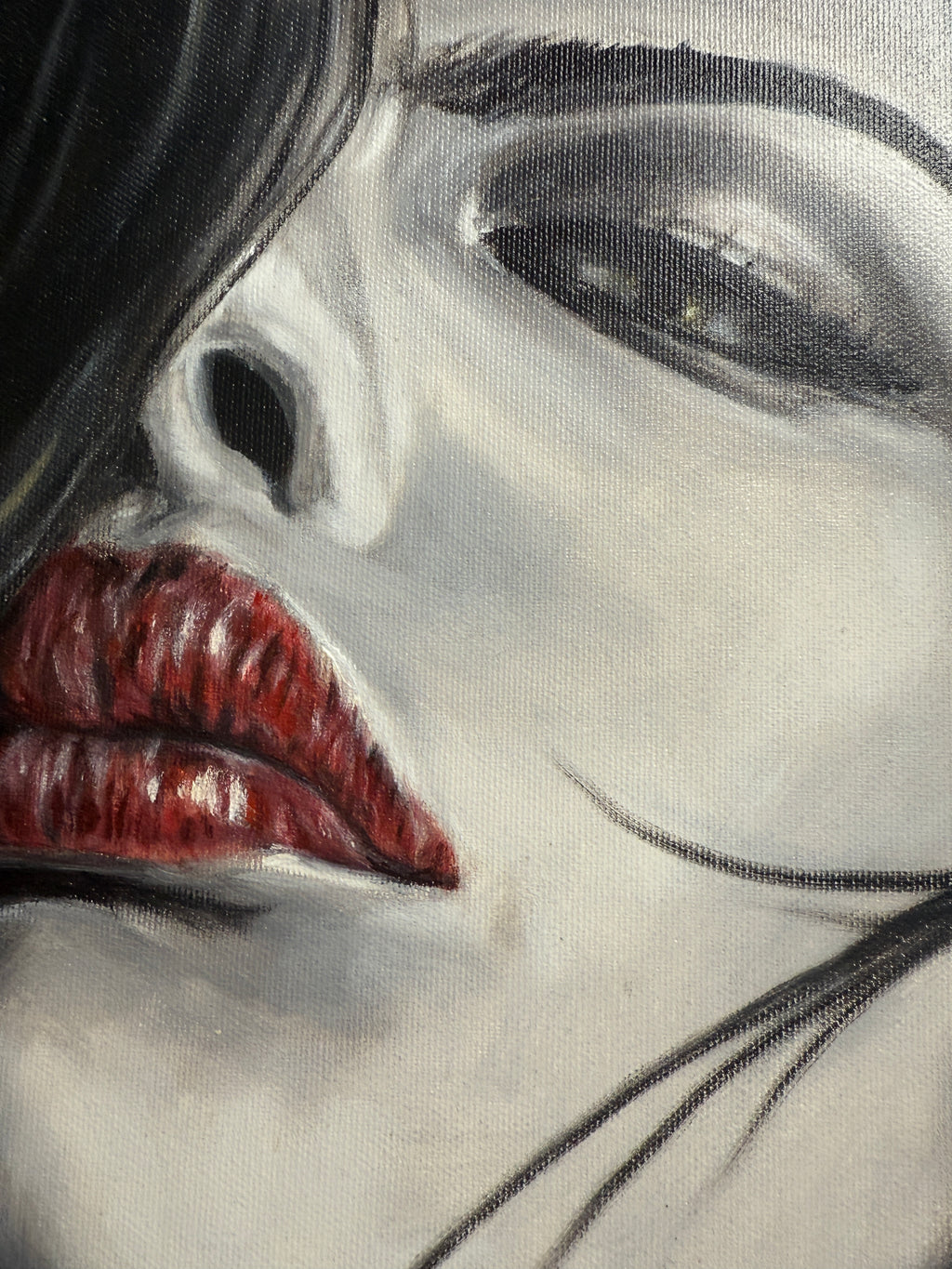 Elegant Portrait “Proud” – Original Ölbild auf Leinwand 60×40 cm, signiert