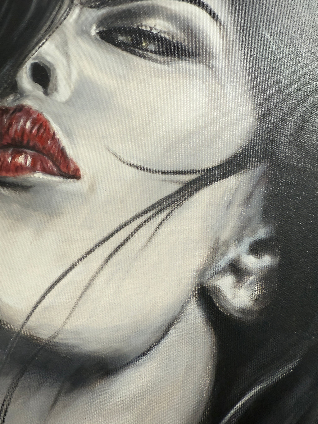 Elegant Portrait “Proud” – Original Ölbild auf Leinwand 60×40 cm, signiert