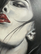 Elegant Portrait “Proud” – Original Ölbild auf Leinwand 60×40 cm, signiert