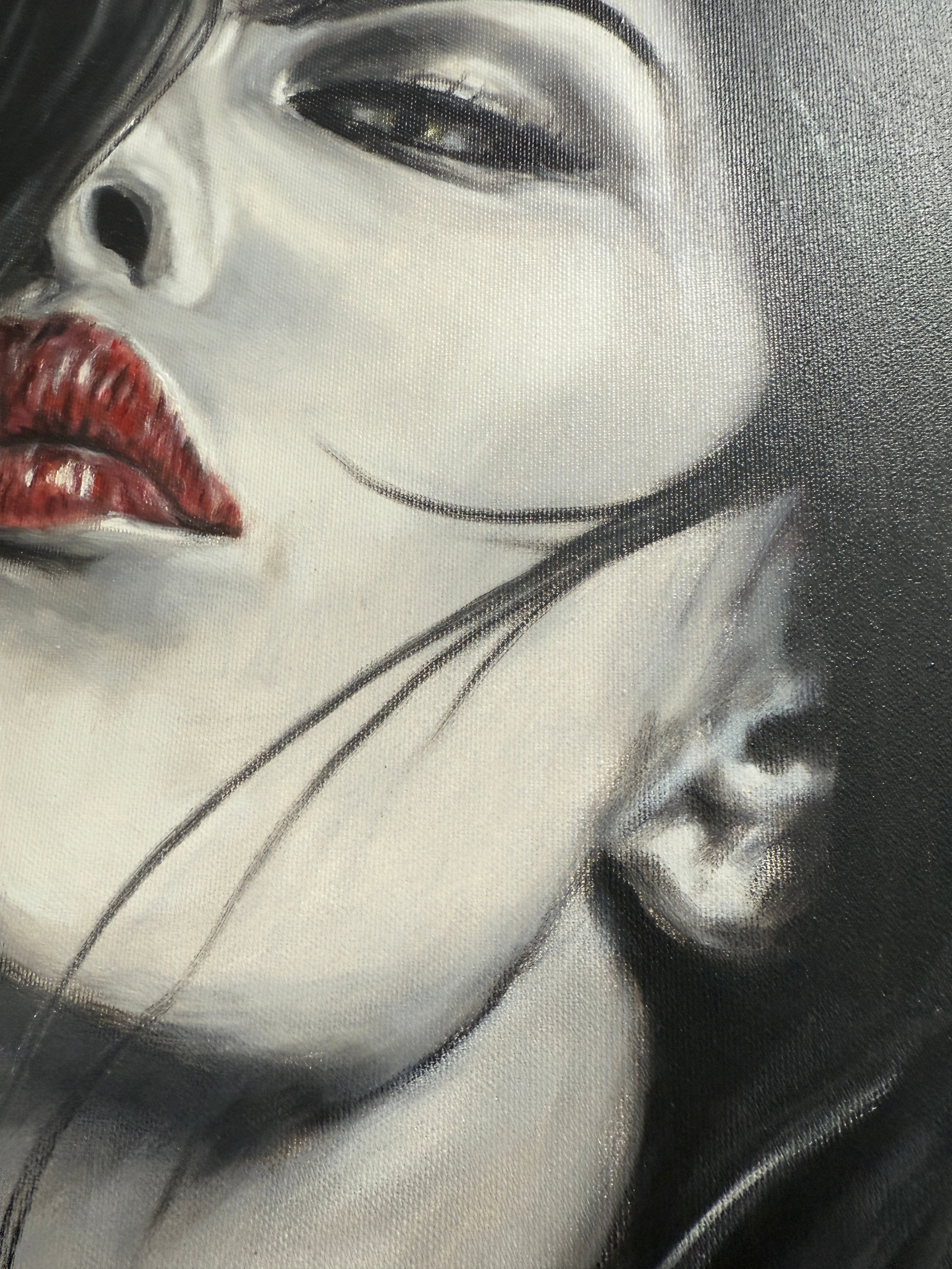 Elegant Portrait “Proud” – Original Ölbild auf Leinwand 60×40 cm, signiert