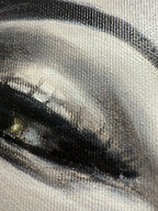 Elegant Portrait “Proud” – Original Ölbild auf Leinwand 60×40 cm, signiert