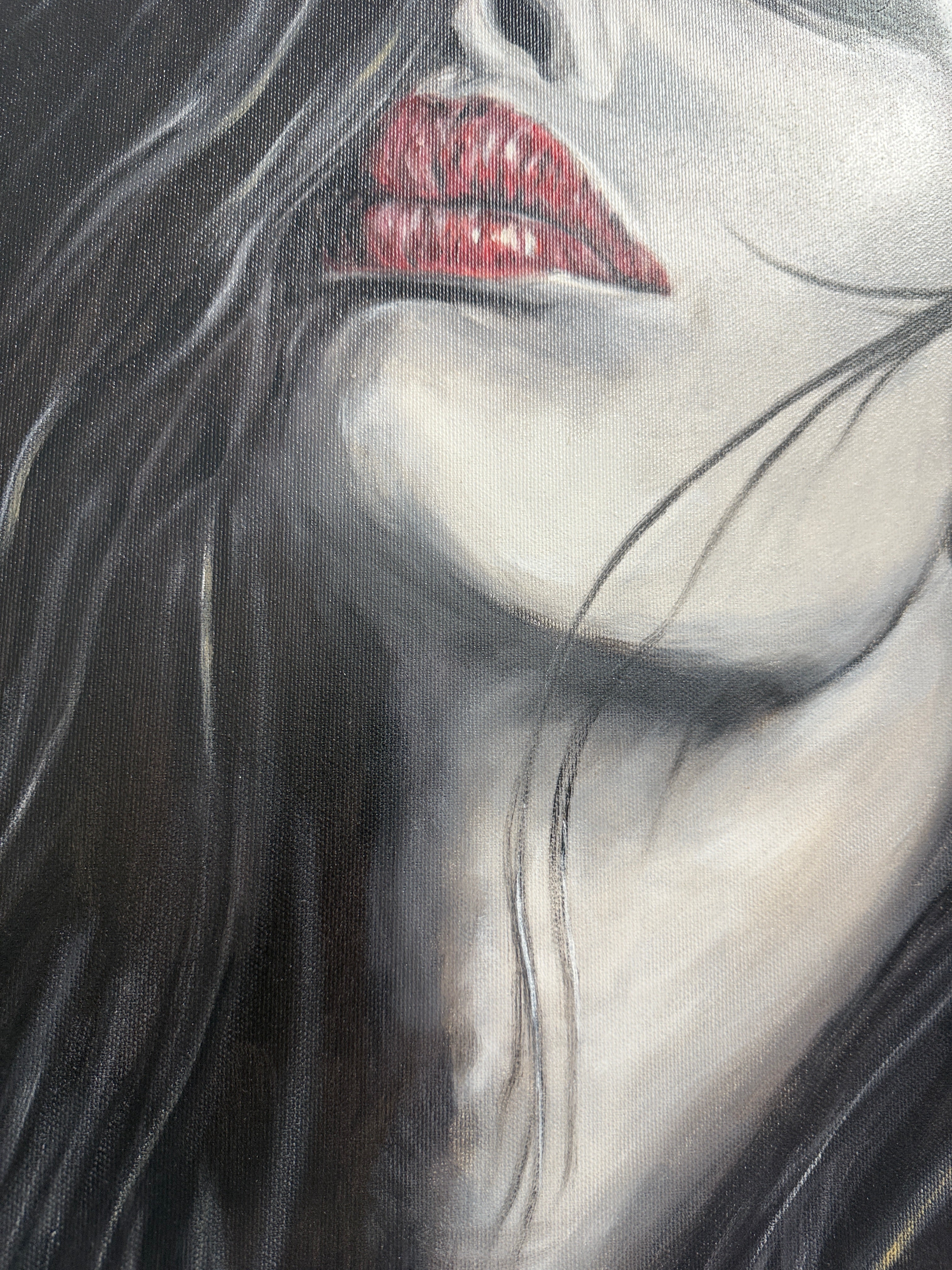 Elegant Portrait “Proud” – Original Ölbild auf Leinwand 60×40 cm, signiert