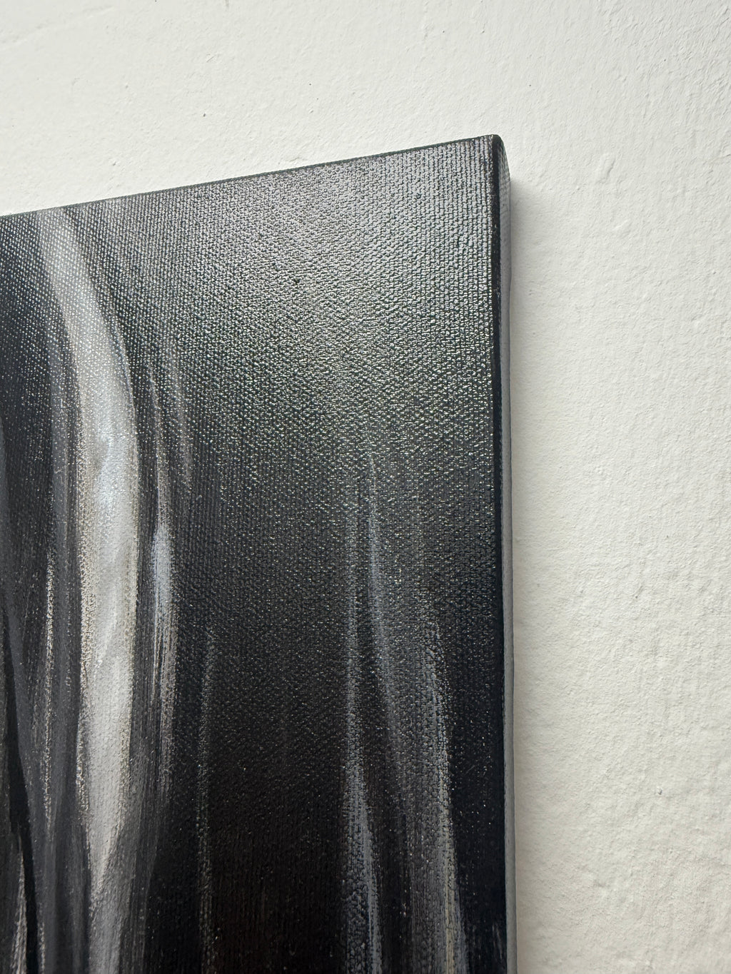 Original Ölbild auf Leinwand – Rote Lippen Frau, Moderne Wanddeko 50x60cm