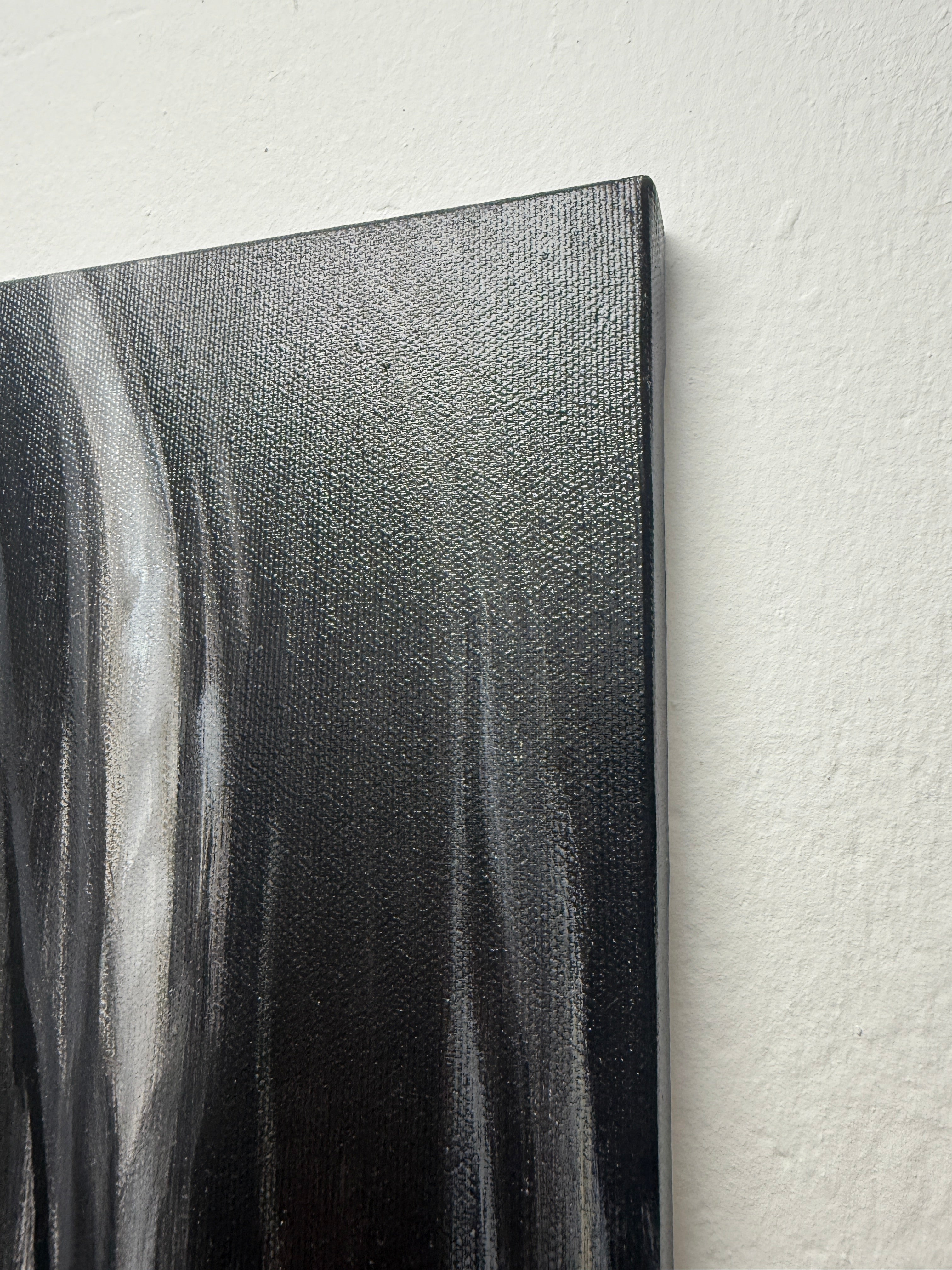 Original Ölbild auf Leinwand – Rote Lippen Frau, Moderne Wanddeko 50x60cm