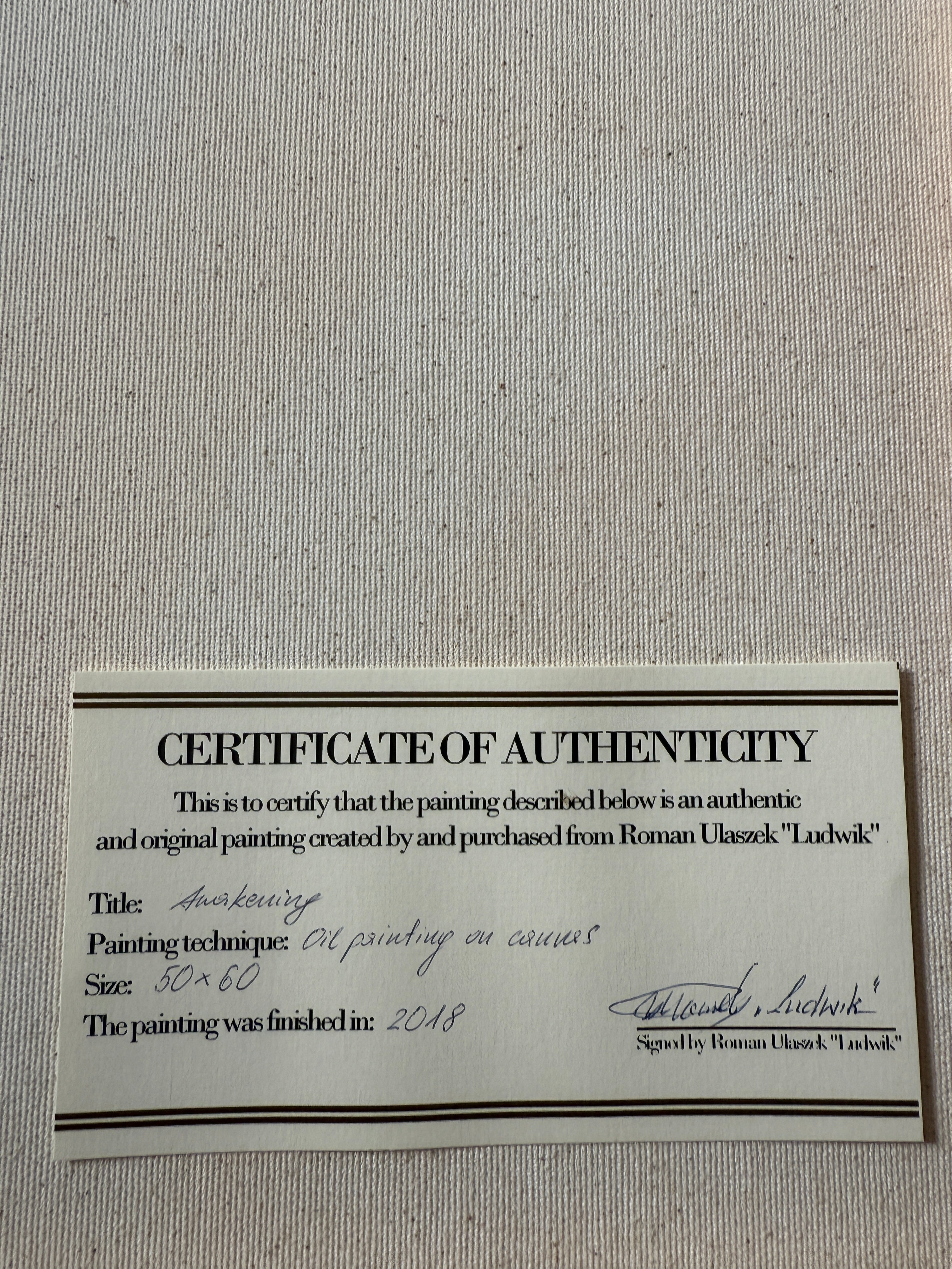 Original Ölbild auf Leinwand – Rote Lippen Frau, Moderne Wanddeko 50x60cm