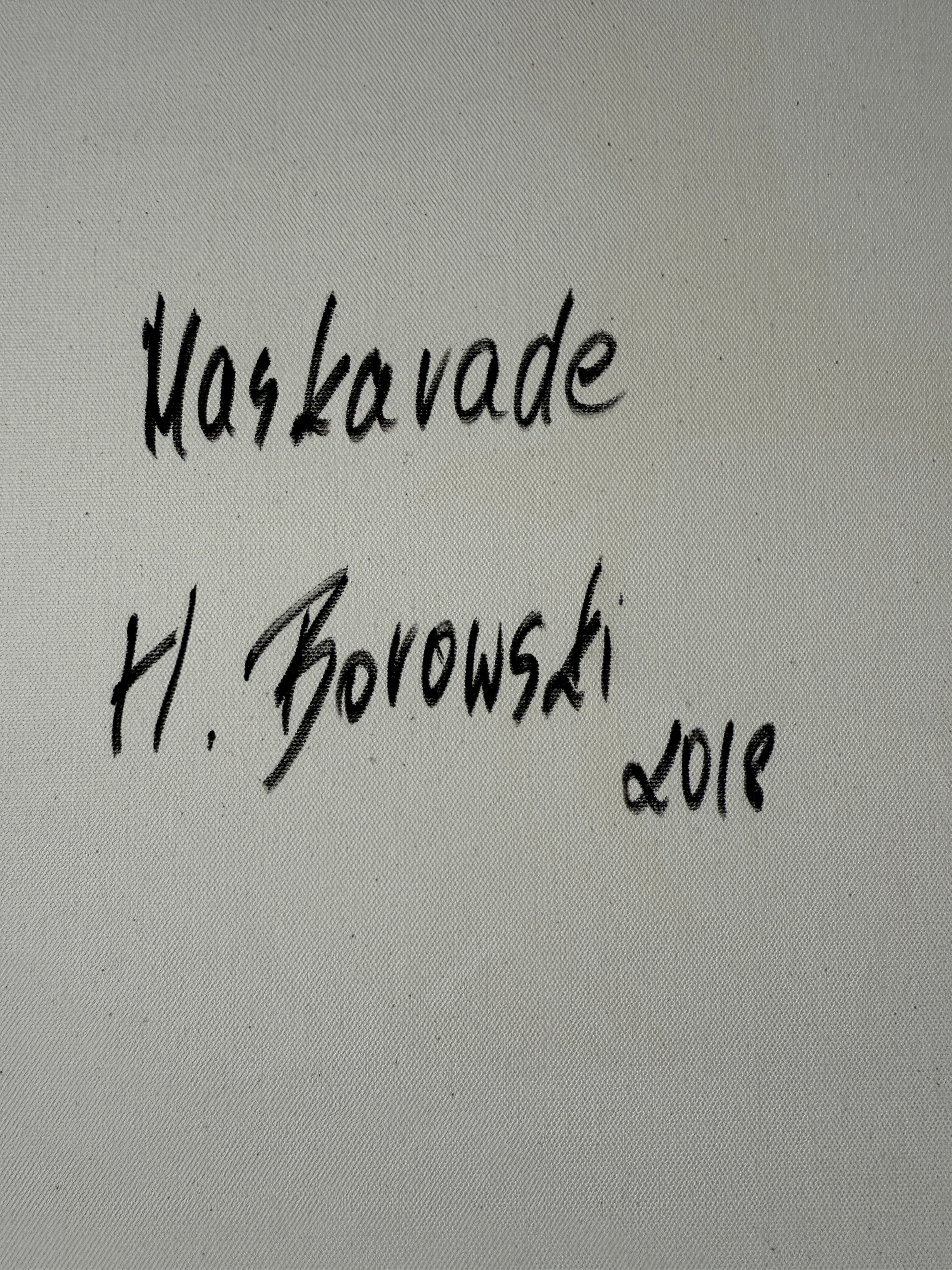 Modernes farbiges Gemälde Öl auf Leinwand Original Frauen Figuren abstrakt 70x50cm