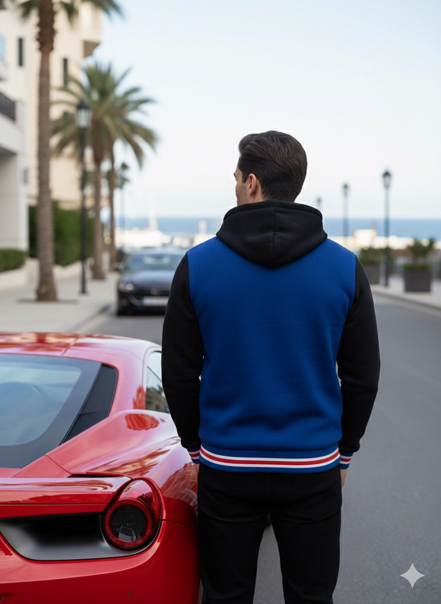 Herren Sweatshirt mit Kapuze (Varsity Style)