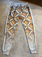 Herren Trainingsanzug – White & Gold Imperial Pattern