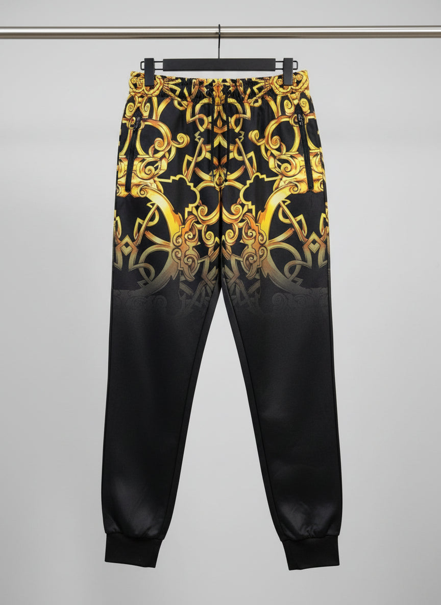 Herren Trainingsanzug – Black & Gold Royal Baroque