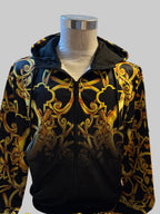 Herren Trainingsanzug – Black & Gold Royal Baroque