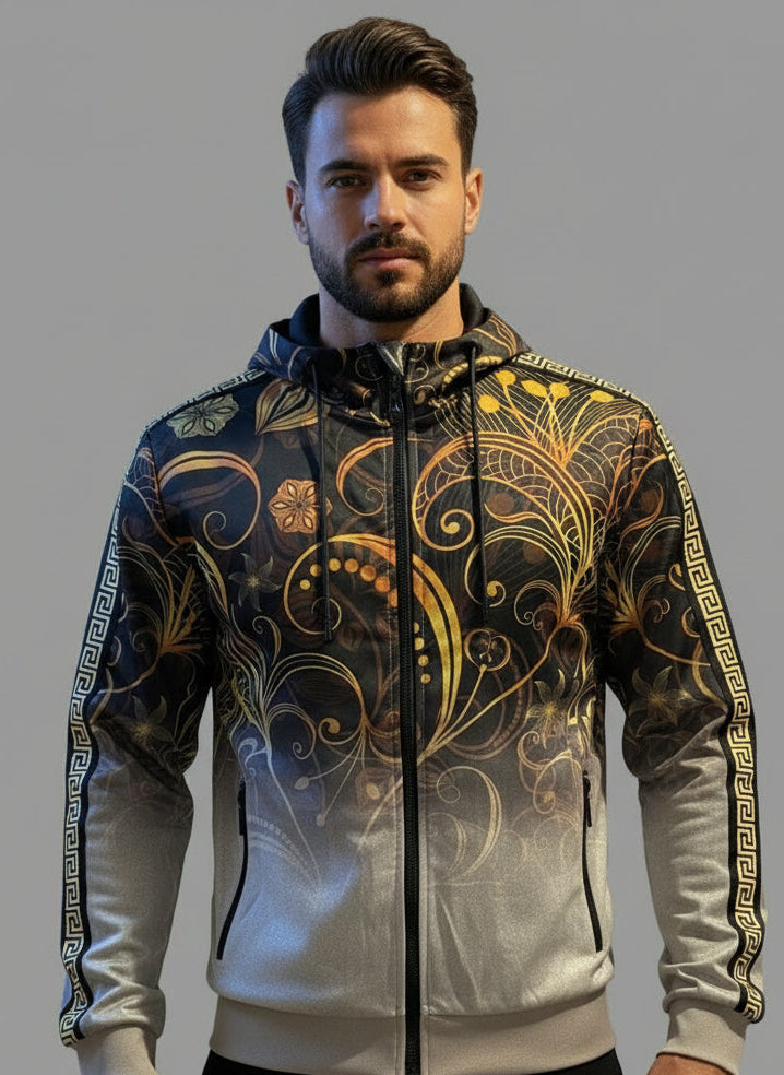Herren Trainingsanzug – Black & Gold Elite Baroque Line