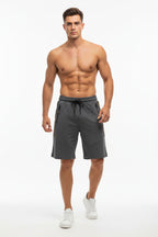 V.I.MAN Herren Sportshorts (Shorts / kurze Hose) Dunkelgrau