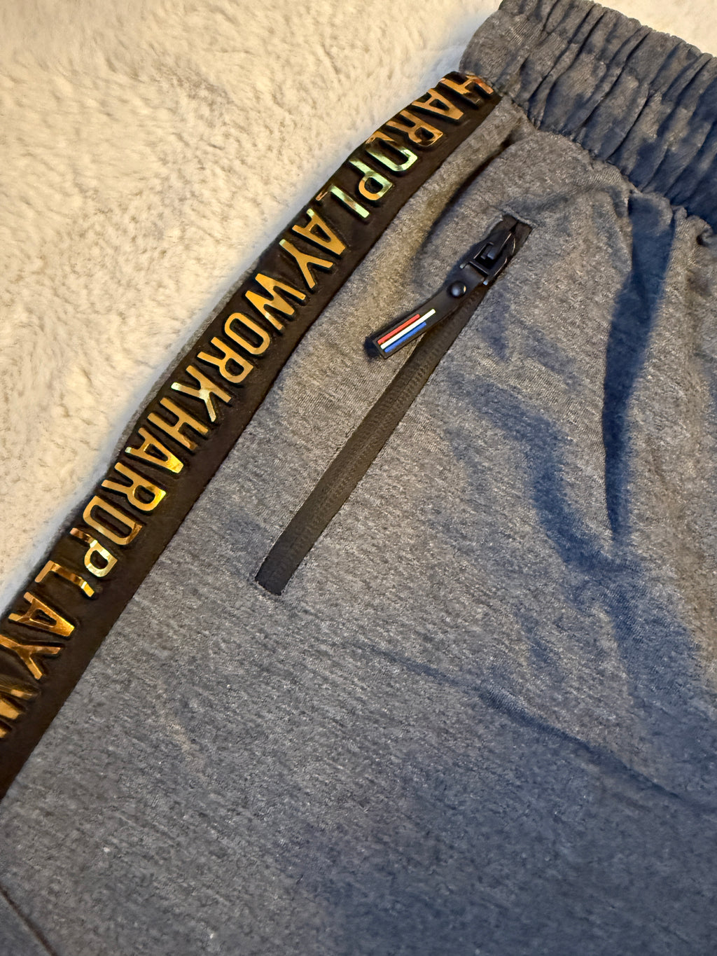 V.I.MAN Herren Sportshorts (Shorts / kurze Hose) Dunkelgrau