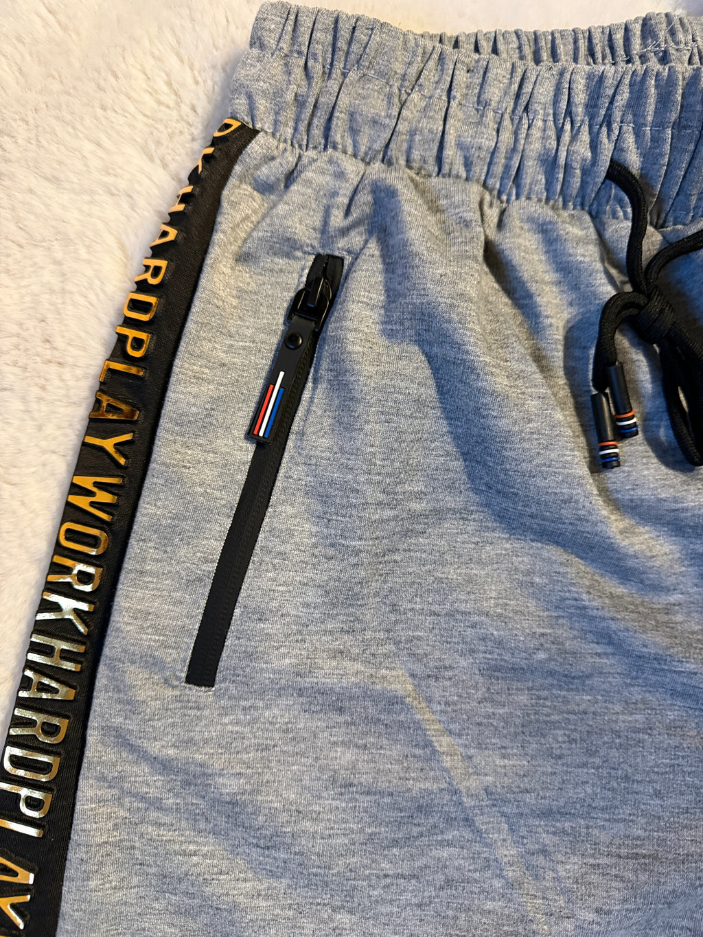 V.I.MAN Herren Sportshorts (Shorts / kurze Hose) Grau