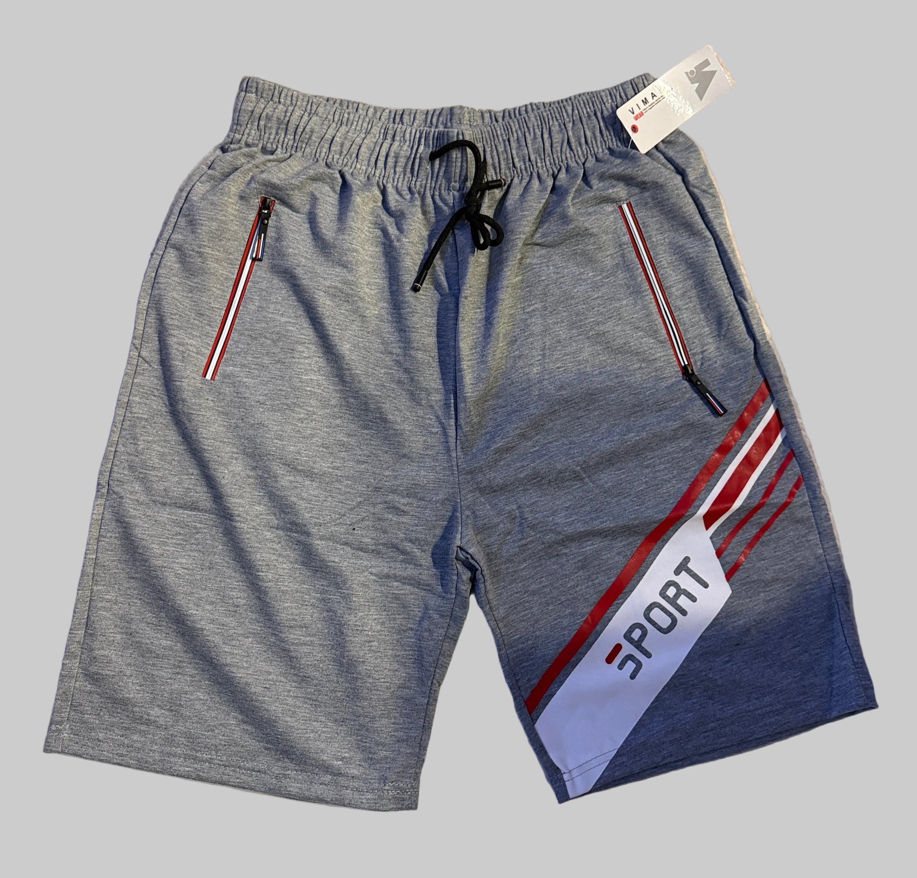V.I.MAN Herren Shorts mit SPORT-Print –Grau Hauptbild