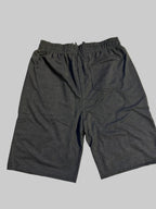 V.I.MAN Herren Shorts mit SPORT-Print – Dunkelgrau