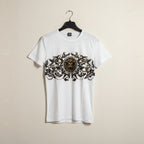 Herren T-Shirt mit Löwenmotiv – Weiß