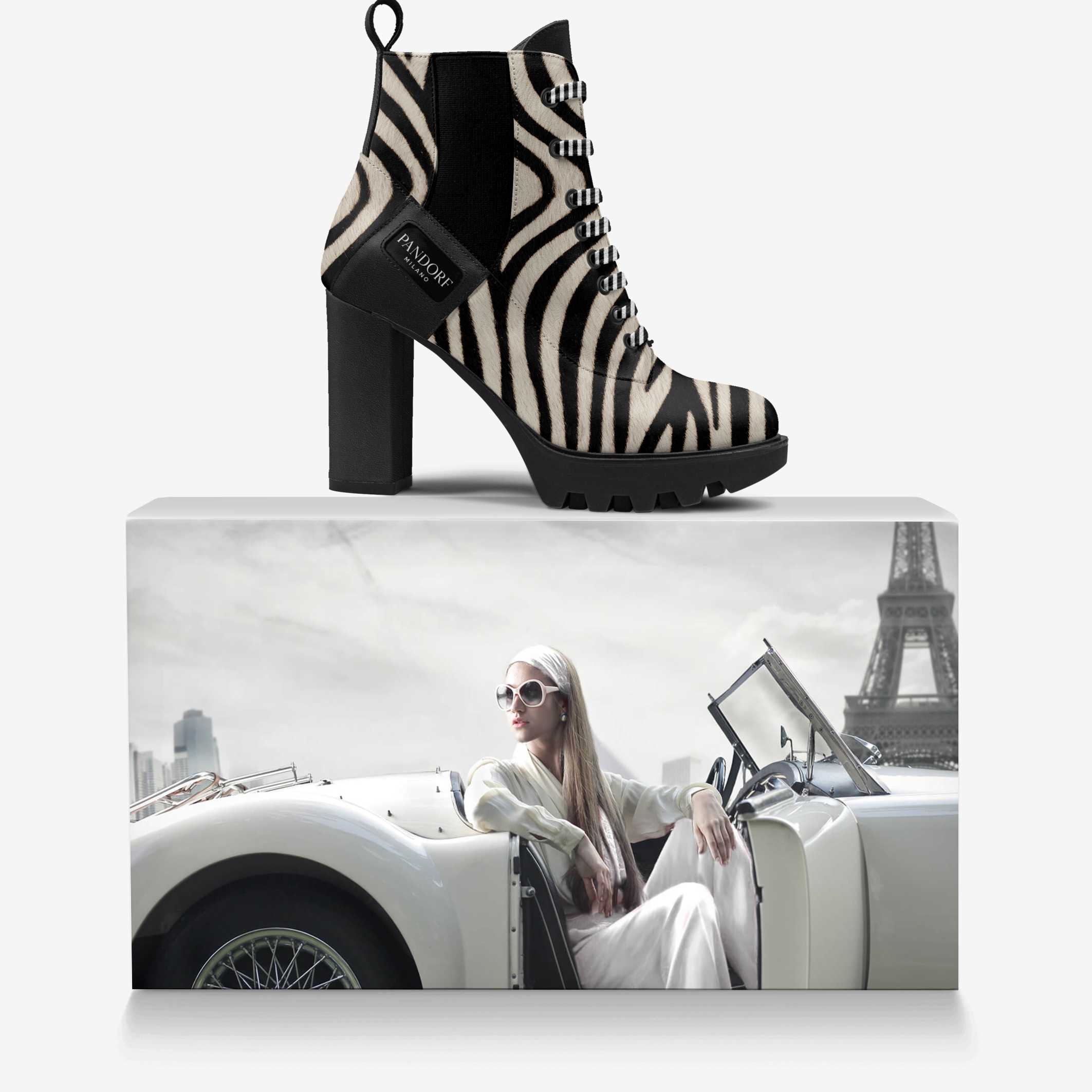 Pandorf Milano™ – Zebra Laced Designer Boot