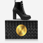 Pandorf Milano™ – Black Python High-Heel Boot (Limited Edition)