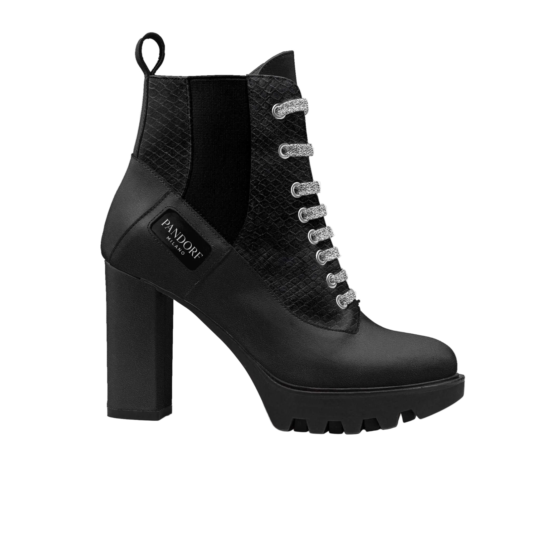 Pandorf Milano™ – Black Python High-Heel Boot (Limited Edition) Hauptbild