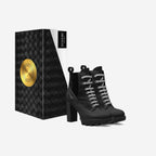 Pandorf Milano™ – Black Python High-Heel Boot (Limited Edition)