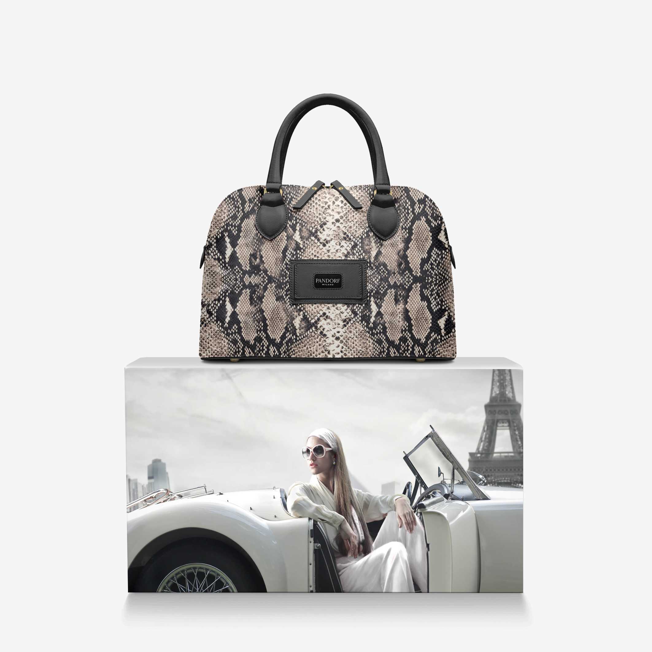 Pandorf Milano™ – Limitierte Luxus-Handtasche in Python-Optik