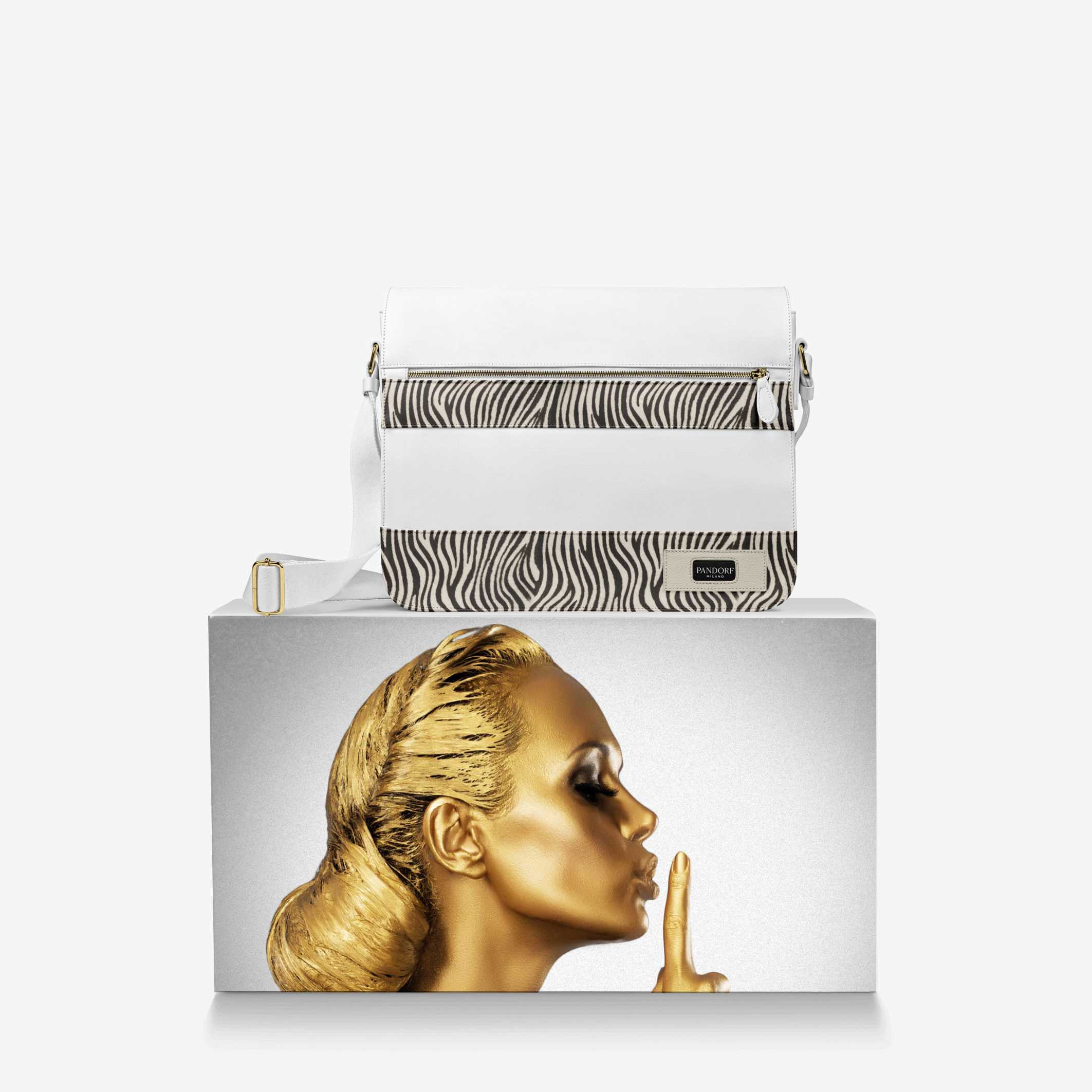 Pandorf Milano™ – Zebra Luxe Urban Messenger