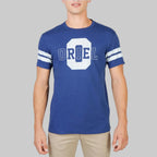 Herren T-Shirt Oxford University – ORIEL, Navy mit Streifen