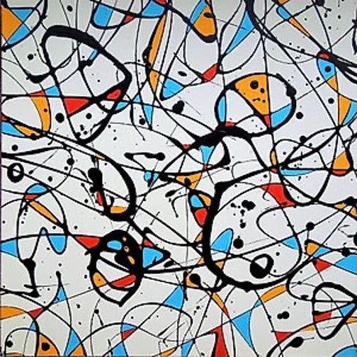 Original Acrylgemälde – Paul M. Kiernan „Data“ 40×40cm