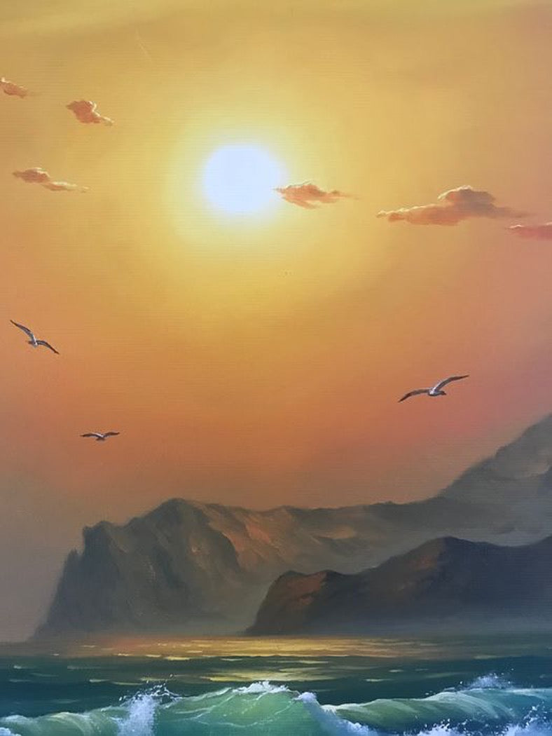 Original Ölgemälde – Sergei Stoev „View of Kara-Dag“ – 50×35 cm Hauptbild