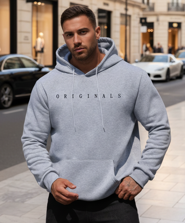 Herren-Kapuzensweatshirt mit gesticktem ORIGINALS-Logo