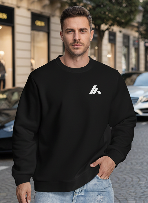 Herren-Pullover mit gesticktem Brustlogo Hauptbild