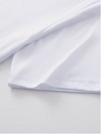 Herren T-Shirt Weiß – 100% Baumwolle – Gesticktes Berg & Bäume Logo