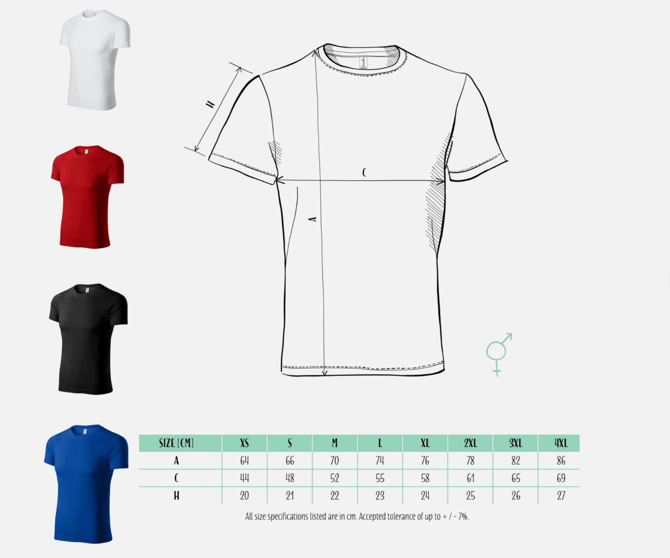 Handbesticktes T-Shirt mit Herzkarte & Buchstabe – personalisierbar