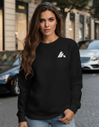 Damen Pullover mit gesticktem Brustlogo