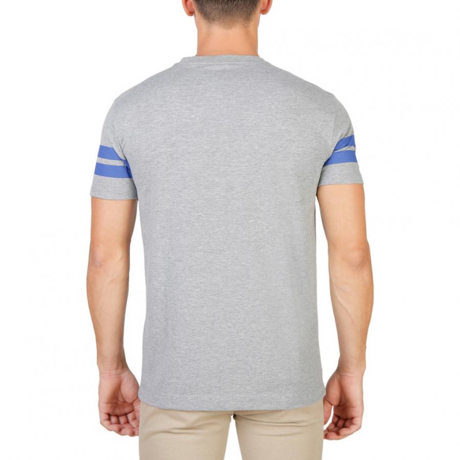 Herren T-Shirt Oxford University – TRINITY, Grau mit Streifen