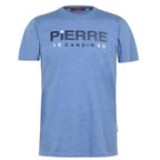 Herren T-Shirt Pierre Cardin – Blau mit Logo-Print