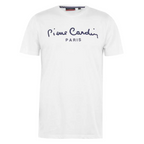 Herren T-Shirt Pierre Cardin – Weiß mit Logo-Schriftzug