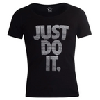 Damen T-Shirt NIKE „Just Do It.“ – Schwarz mit Statement-Print