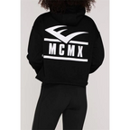 Damen Everlast Cropped Hoodie – Schwarz